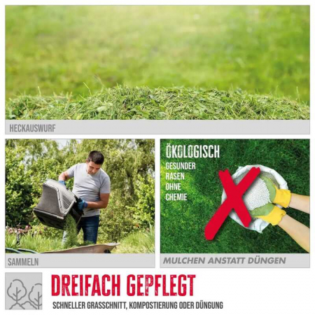 Masina de tuns iarba cu motor in 4 timpi ECO Wheeler 413.3 R Gude 95442, 144,3 cm³, 3 Cp [9]