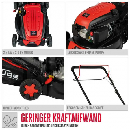 Masina de tuns iarba cu motor in 4 timpi ECO Wheeler 413.3 R Gude 95442, 144,3 cm³, 3 Cp [7]