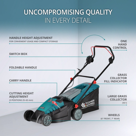 Mașină de tuns iarba electrică KS 38LM-BL [4]