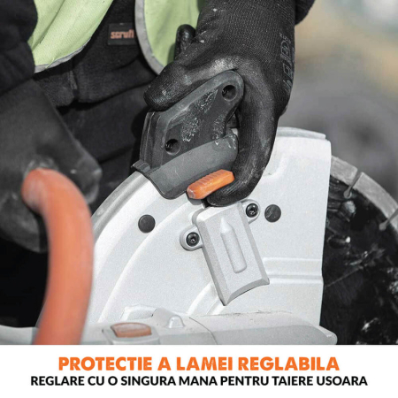 Masina electrica de debitat zidarie, beton si piatra naturala R300DCT Evolution 012-0003, 2400 W, Ø300 mm [9]