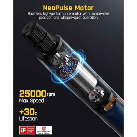 Masina pentru gaurit si frezat F2 Master Fanttik F2MASTER, 4 V, 25000 rpm [4]