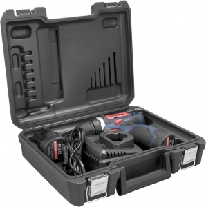 Masina de gaurit si insurubat cu doi acumulatori BS 12-201-20K Gude 58603, 2x12 V, 2 Ah [4]