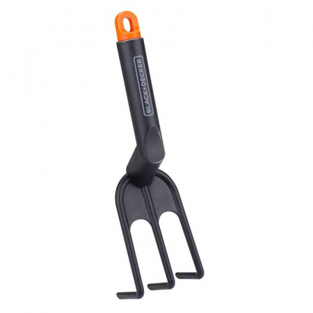 Mini grebla de gradina BXGTTO7041 Black & Decker 8711252235370, 3 dinti, 80 mm [1]