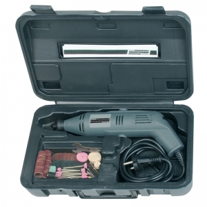 Polizoare Drepte & Biax - Set mini-polizor si accesorii Mannesmann 92575, 130 W, 50 piese