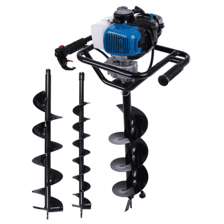 Motoburghie & Foreze de Pamant - Motoburghiu cu 3 burghie EB2000 Scheppach 5904704903, 1.97 Cp, Ø100-200 mm