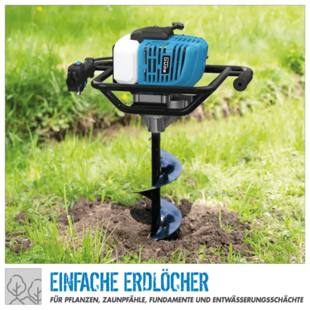 Motoburghiu cu 3 burghie GE 1450.1 Gude 95467, 2 Cp, Ø100-200 mm [6]