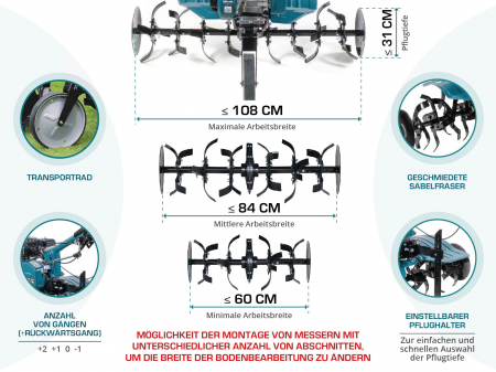 Motocultor pe benzină KS 7HP-950A [2]