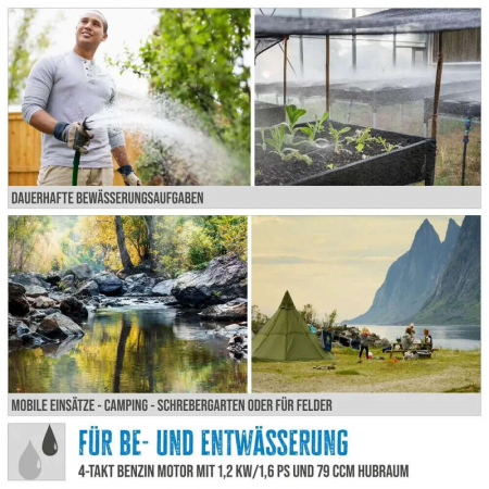 Motopompa GMP 15.22 Gude 94503, 1.2 kW [7]