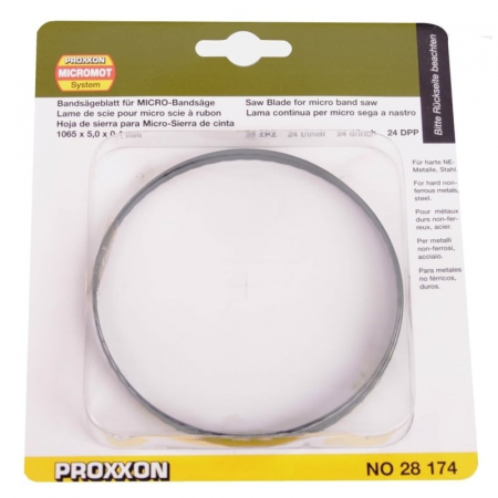Panza standard pentru fierastrau cu banda Micromot MBS 240/E Proxxon 28174, 1065x5x0.4 mm, 24 DPI