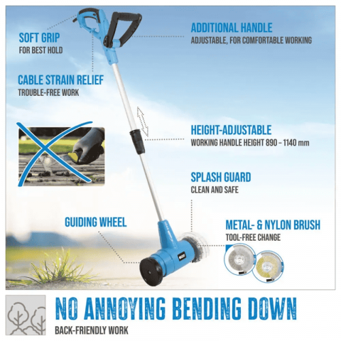 Perie electrica pentru rosturi de pavaj GFR 401 Gude 94317, 400 W [9]