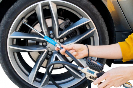 Pistol de umflat roti cu manometru digital V 12 PRO Gude 75196, 12 bari [5]