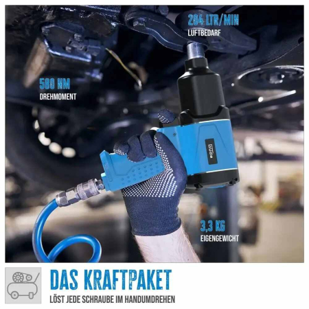 Pistol pneumatic de impact DL Gude 40040, 1/2", 6 bari, 580 Nm [9]