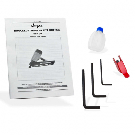 Pistol pneumatic pentru cuie DLN90 Dema 18556, 8 bari, 50-90 mm [4]