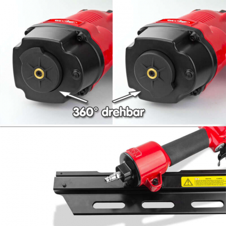 Pistol pneumatic pentru cuie DLN90 Dema 18556, 8 bari, 50-90 mm [3]