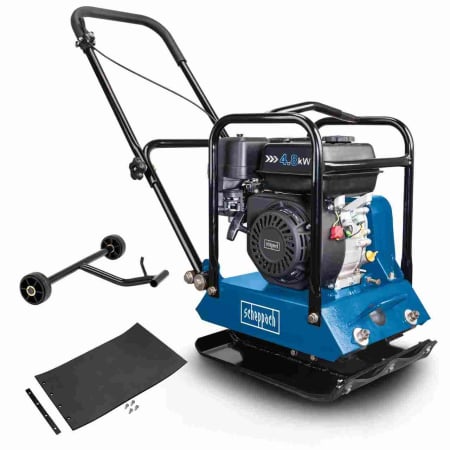 Placa compactoare - Placa compactoare pe benzina HP1200 Scheppach 5904610903, 6.5 Cp