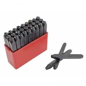 Poansoane Cifre & Litere - Set poansoane de marcat litere Mannesmann 244-05, 5 mm, 26 piese