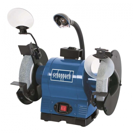 Polizoare de Banc - Polizor de banc dublu BG200 Scheppach 4903105901, 550 W, Ø200 mm