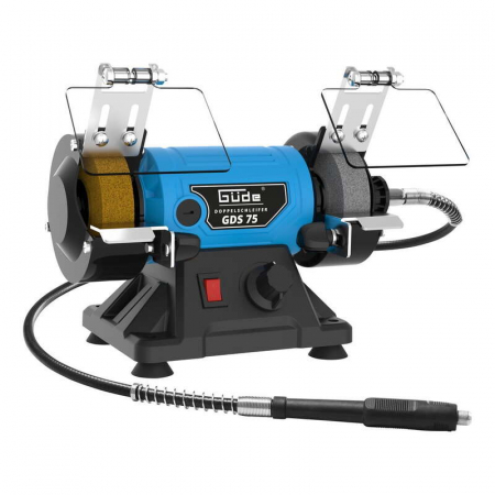 Polizor de banc pentru lustruire GDS 75 Gude 55231, 120 W, 9900 rpm + cutie de accesorii [1]