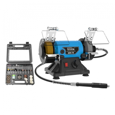 Polizoare de Banc - Polizor de banc pentru lustruire GDS 75 Gude 55231, 120 W, 9900 rpm + cutie de accesorii