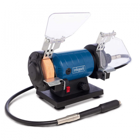 Polizor de banc pentru lustruire HG35 Scheppach 5903112901, 120 W, 11000 rpm + cutie de accesorii [1]