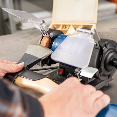 Polizor de banc pentru lustruire HG35 Scheppach 5903112901, 120 W, 11000 rpm + cutie de accesorii [4]