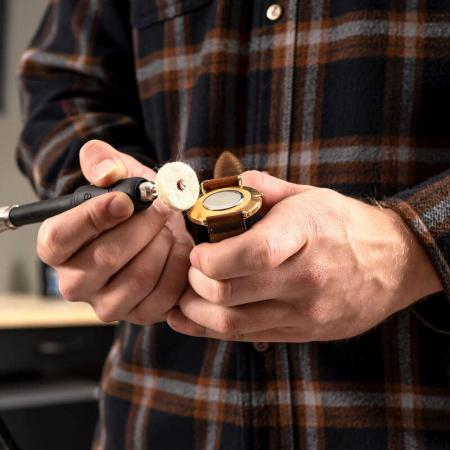 Polizor de banc pentru lustruire HG35 Scheppach 5903112901, 120 W, 11000 rpm + cutie de accesorii [9]