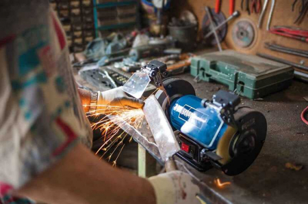 Polizor de banc SM200LB Scheppach 5903111901, 500 W, Ø200 mm [9]