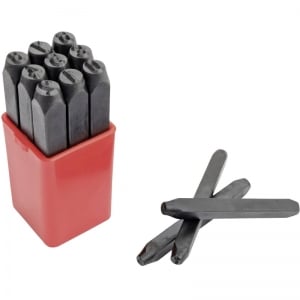 Poansoane Cifre & Litere - Set poansoane de marcat cifre Mannesmann 243-Z-3, 3 mm, 9 piese