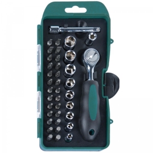 Scule de Mana - Trusa combinata de biti si capete tubulare de 1/4" Mannesmann 29891, 38 piese