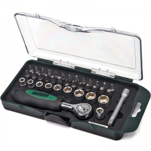 Trusa combinata de biti si capete tubulare de 1/4" Mannesmann 29891, 38 piese [1]
