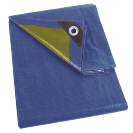 Sere, Prelate si Solarii - Prelata impermeabila din polietilena laminata Perel 110-0508, albastra, 5x8 m