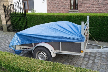 Prelata impermeabila din polietilena laminata Perel 110-0810, albastra, 8x10 m [1]