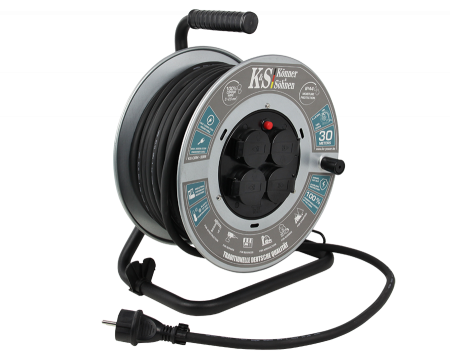Priza & prelungitoare electrice - Prelungitor electric pe tambur Konner-Sohnen KS CRM-30M, 30 m