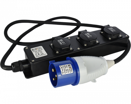 Priza & prelungitoare electrice - Prelungitor-adaptor Konner-Sohnen KS EX1.5M-3S, 1.5 m