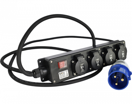 Priza & prelungitoare electrice - Prelungitor-adaptor Konner-Sohnen KS EX3M-4S, 3 m