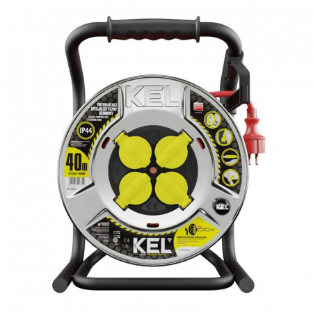 Priza & prelungitoare electrice - Prelungitor profesional electric pe tambur H05RR-F KEL 99462, 40 m