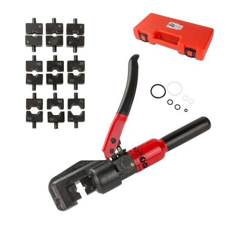 Echipamente Pentru Service-uri Auto - Presa hidraulica manuala pentru sertizare cabluri cu insertii de ondulare PZK 40/70 HMa Dema 18538, 4-70 mm, 8 Tone