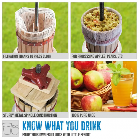 Teasc / presa manuala de struguri si fructe OP 6 Gude 30001, 6 litri [8]