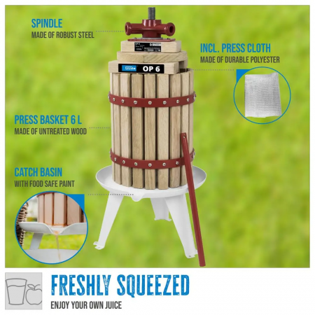 Teasc / presa manuala de struguri si fructe OP 6 Gude 30001, 6 litri [6]