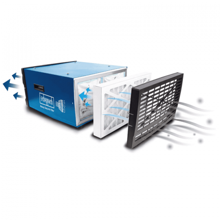 Purificator de aer pentru atelier HDA-14 Scheppach 5903001901, 110 W, 740 m³/h, 400 m² [3]