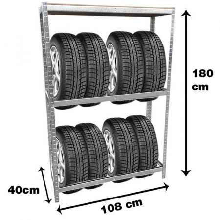 Raft pentru depozitare anvelope SR10540 Grafner 16828, 8 anvelope [3]