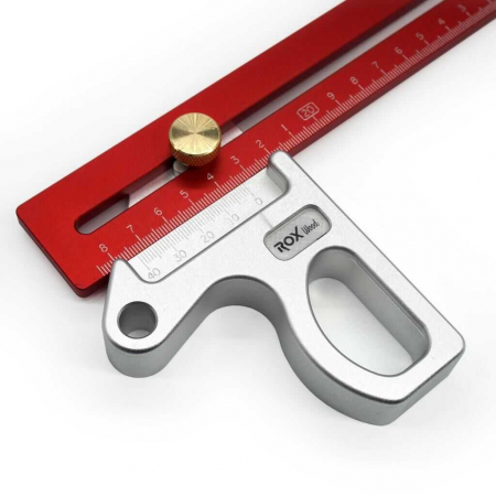 Rigla multifunctionala din aluminiu ROX Wood 153ROX0012, 300 mm [4]