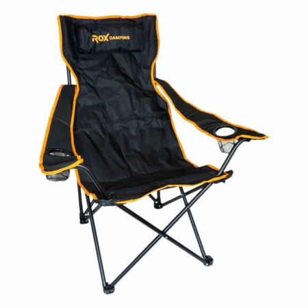 Scaune, mese si umbrele camping - Scaun pliabil pentru camping ROX Wood 153CAMP0315, 820 x 570 x 940 mm