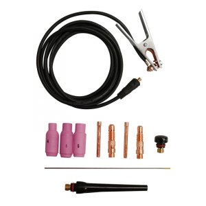 Aparate & Invertoare de Sudura - Set accesorii pentru aparat de sudura TIG GIS 200 Gude 41690, 9 piese