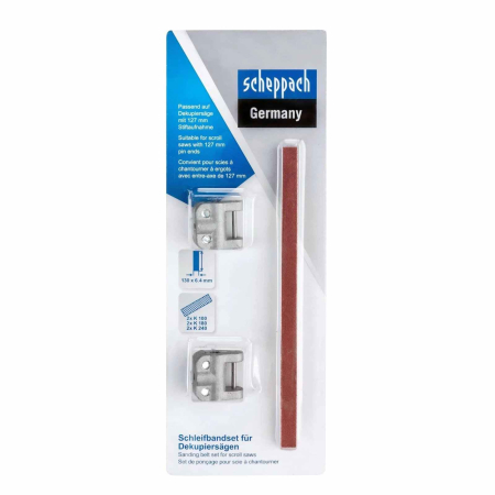 Masini de Slefuit Alternative si Orbitale - Set accesorii pentru Fierastrau de traforaj SD1600V Scheppach 7901403704, 8 piese