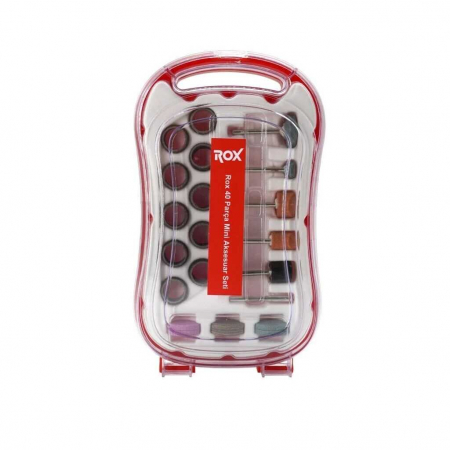 Accesorii polizoare drepte - Set accesorii pentru masina de gaurit si frezat ROX Wood 153ROX0076, 40 piese