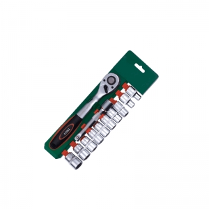 Truse Chei - Set antrenor cu clichet si capete tubulare de 1/2" Troy 26137 10-24 mm, 12 piese