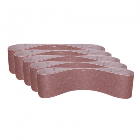 Accesorii de Slefuire - Set benzi de slefuire pentru masina de slefuit GBTS1100 Gude 38362, P100 K, 5 bucati