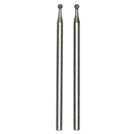 Set biaxuri diamantate de forma sferica Micromot Proxxon 28222, Ø1.8 mm, 2 bucati [1]