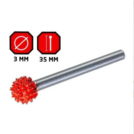 Biax din carbura de forma sferica ROX Wood 153ROX0275, Ø8 mm [3]